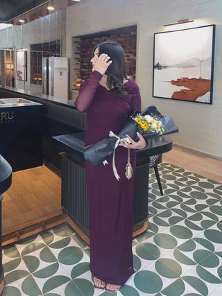 Romantic Twisted Long Sleeve Dress