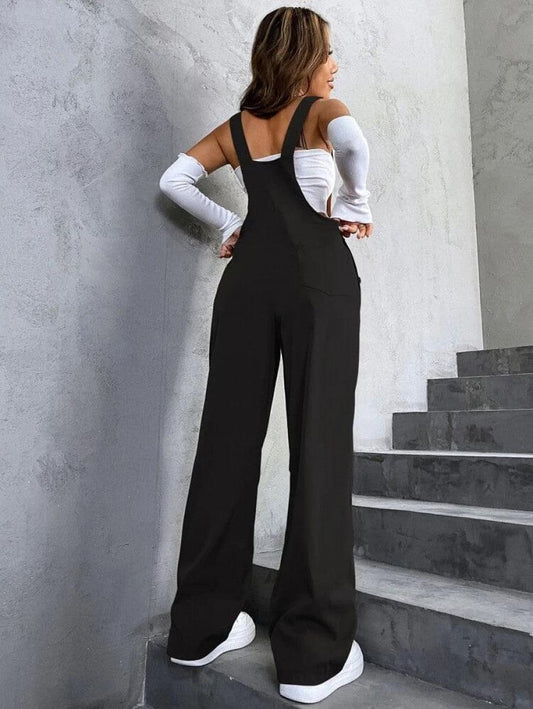 1pc Flap Pocket Overalls