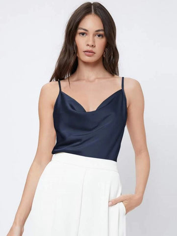 BIZwear Cowl Neck Cami Top