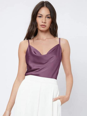 BIZwear Cowl Neck Cami Top