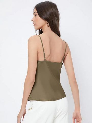 BIZwear Cowl Neck Cami Top