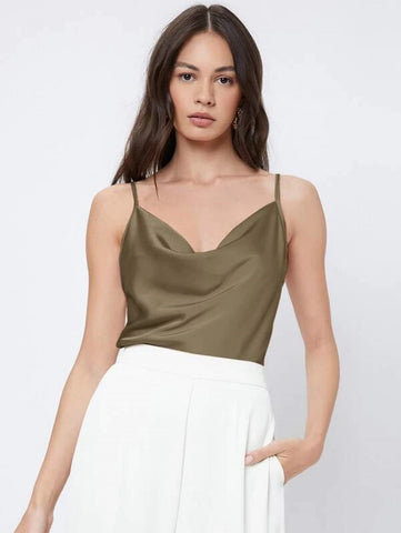 BIZwear Cowl Neck Cami Top