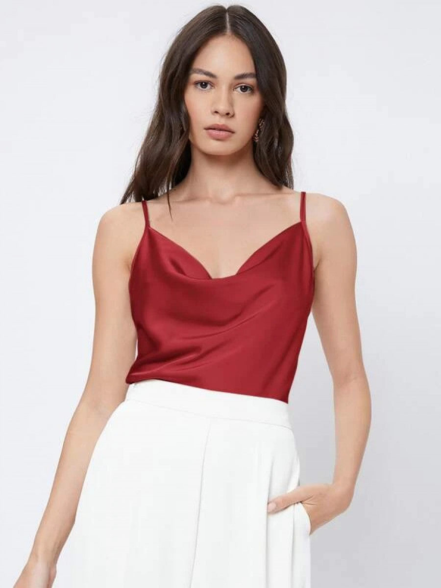 BIZwear Cowl Neck Cami Top