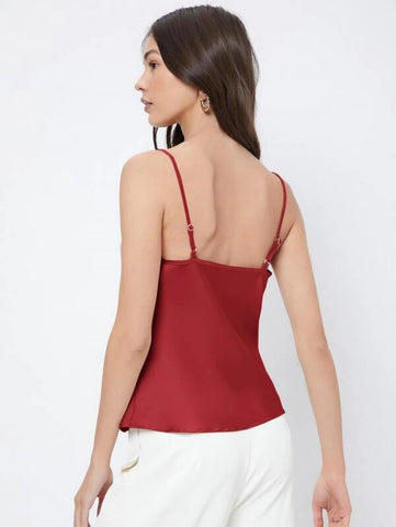 BIZwear Cowl Neck Cami Top