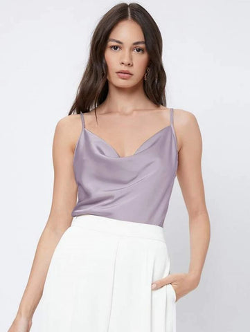 BIZwear Cowl Neck Cami Top