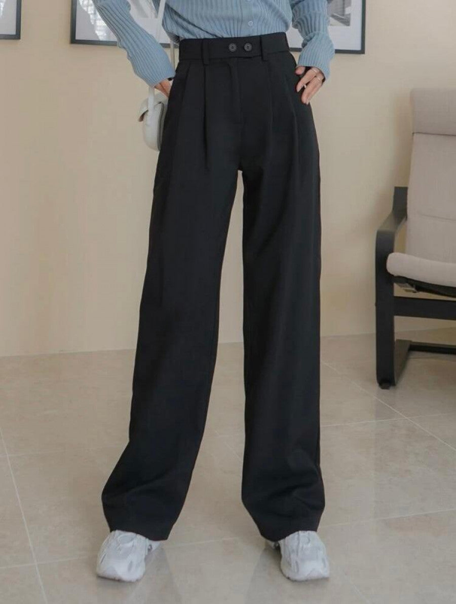 DAZY Solid Straight Leg Pants