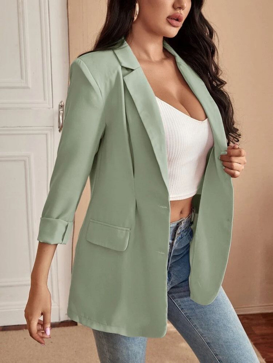 SXY Lapel Neck Single Breasted Blazer