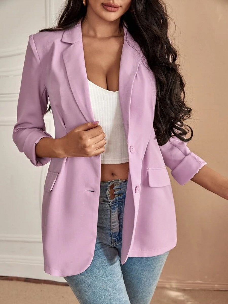 SXY Lapel Neck Single Breasted Blazer