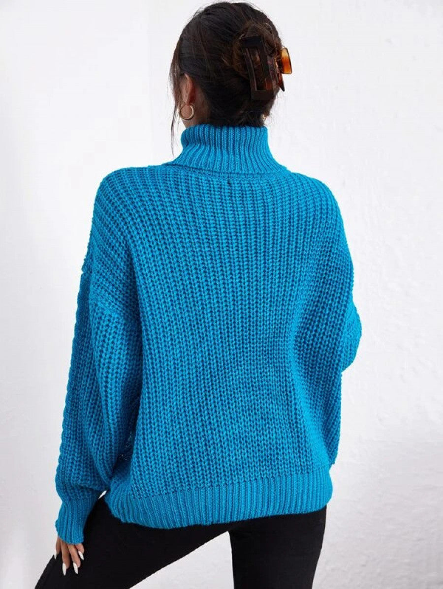 Cable Knit Turtle Neck Sweater