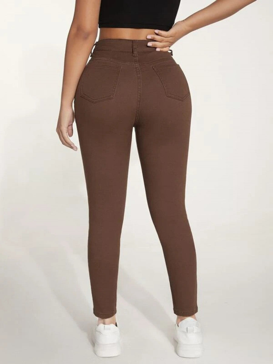 PETITE Curvy High Waist Skinny Jeans