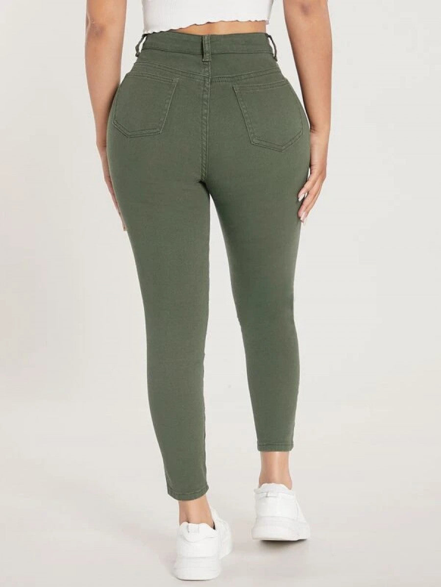 PETITE Curvy High Waist Skinny Jeans