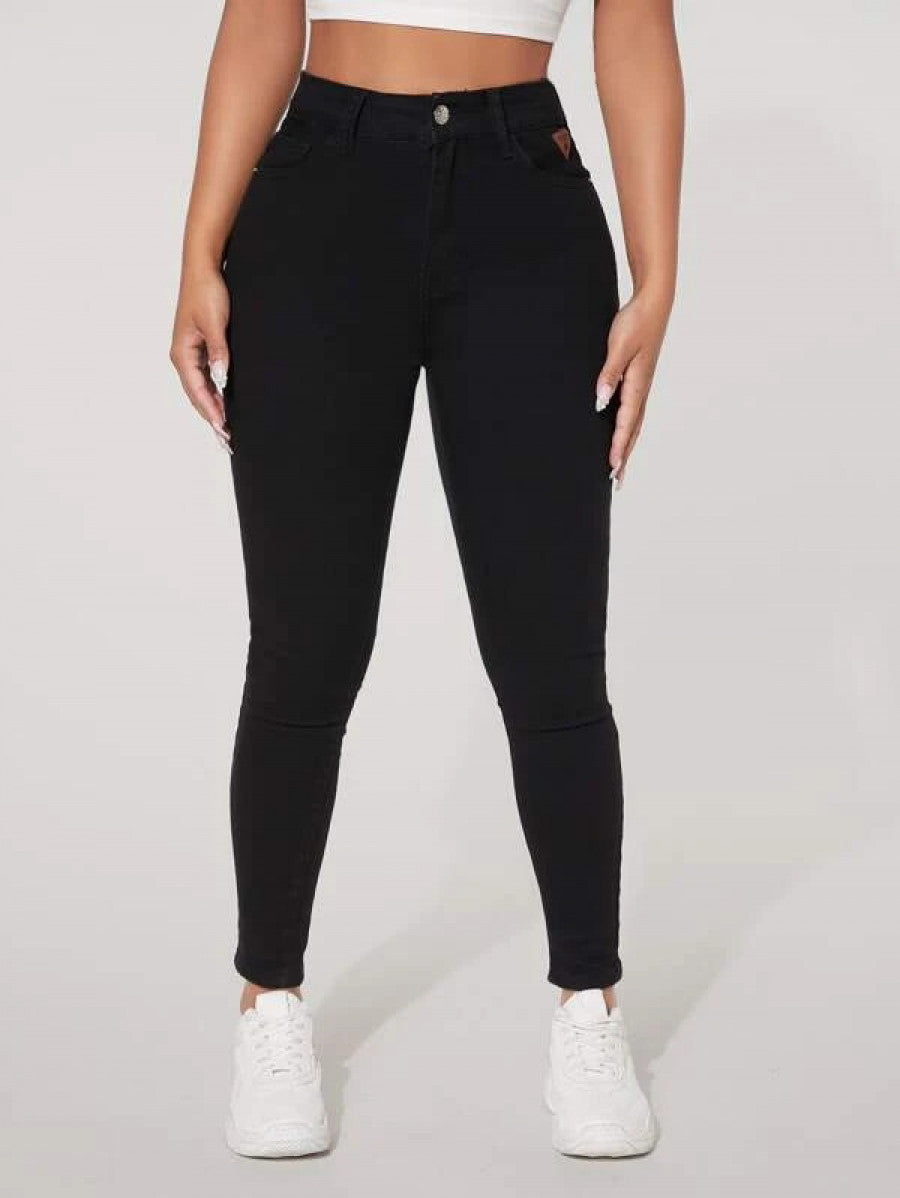 PETITE Curvy High Waist Skinny Jeans