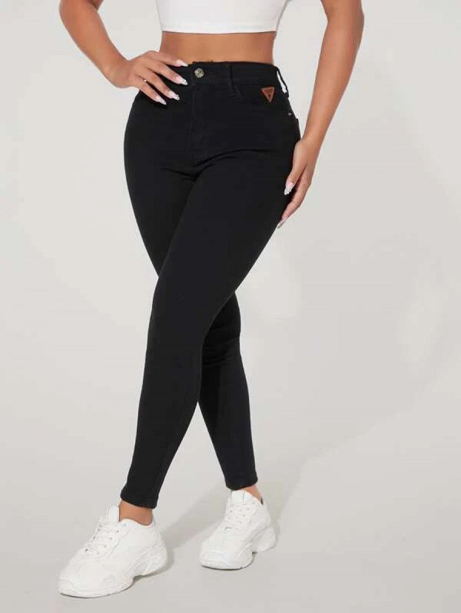 PETITE Curvy High Waist Skinny Jeans