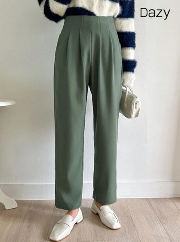 DAZY High Waist Plicated Detail Pants