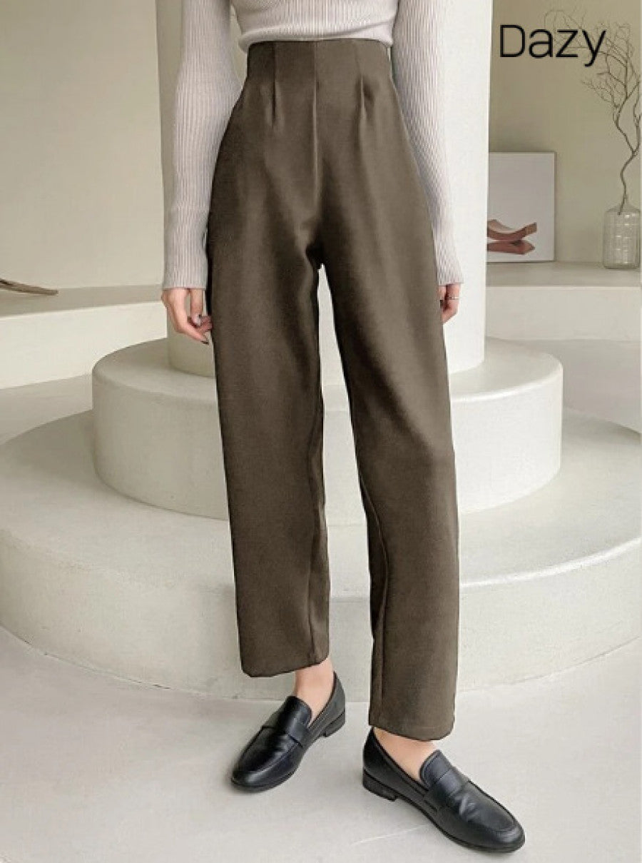 DAZY High Waist Plicated Detail Pants