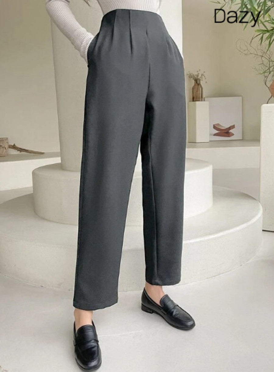 DAZY High Waist Plicated Detail Pants