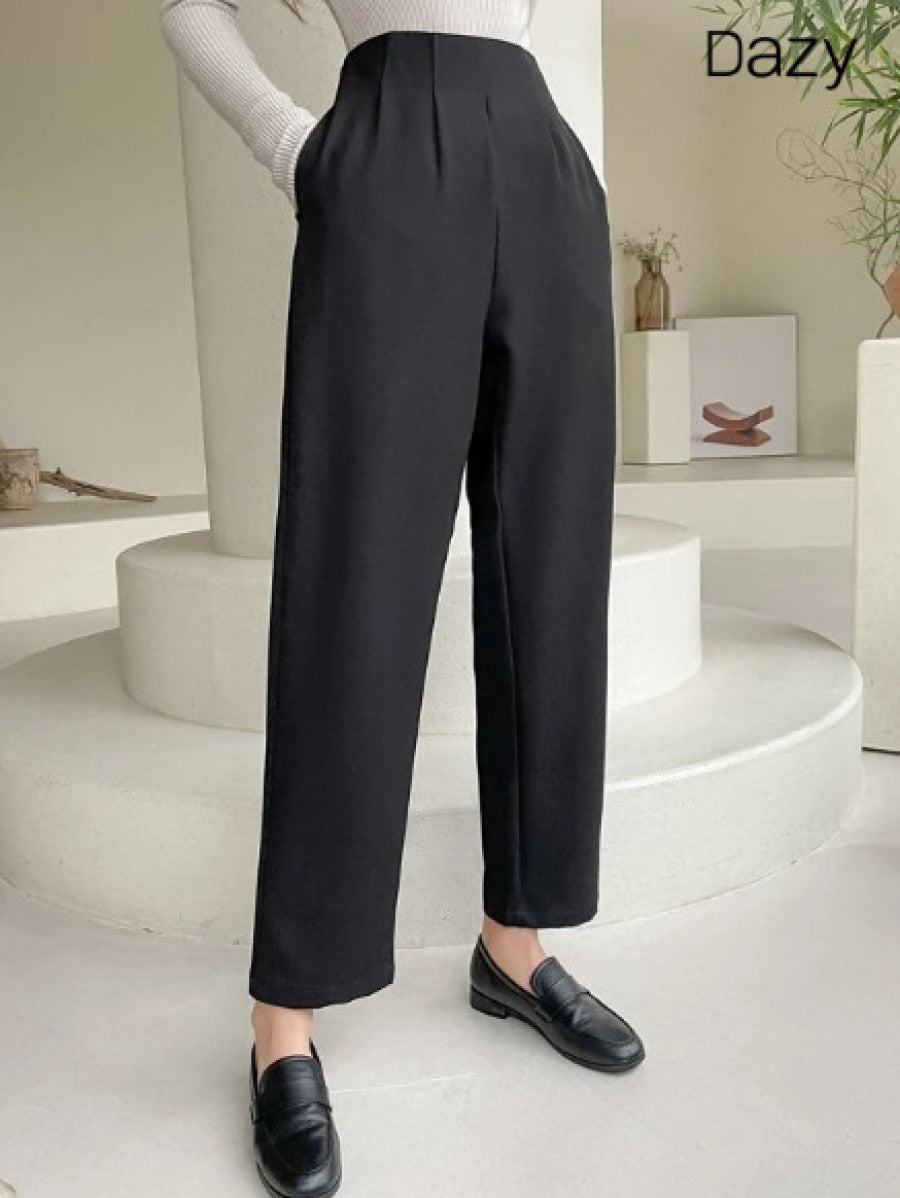 DAZY High Waist Plicated Detail Pants