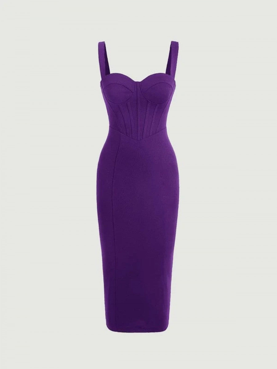 Belle Split Back Bodycon Dress