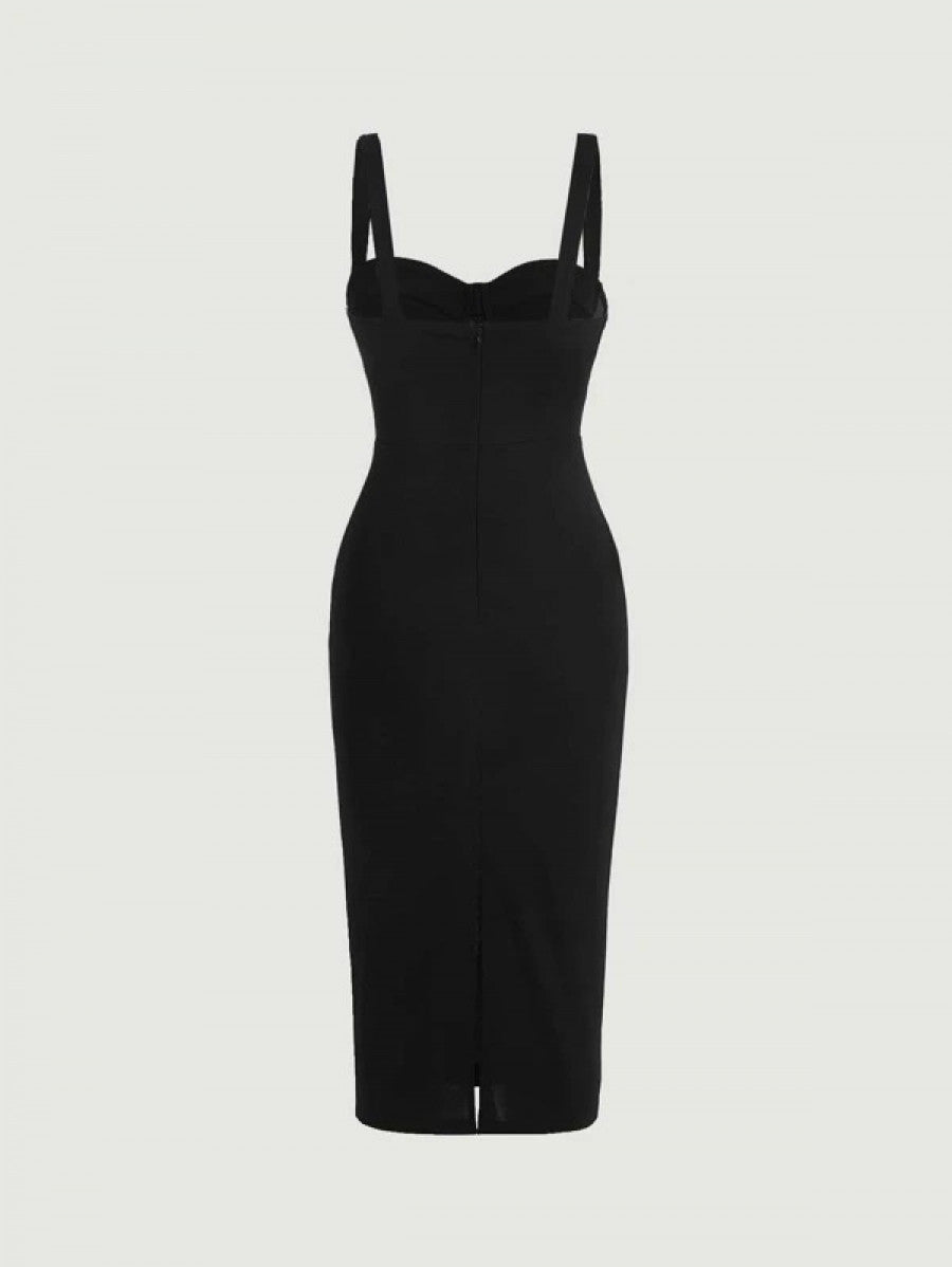 Belle Split Back Bodycon Dress