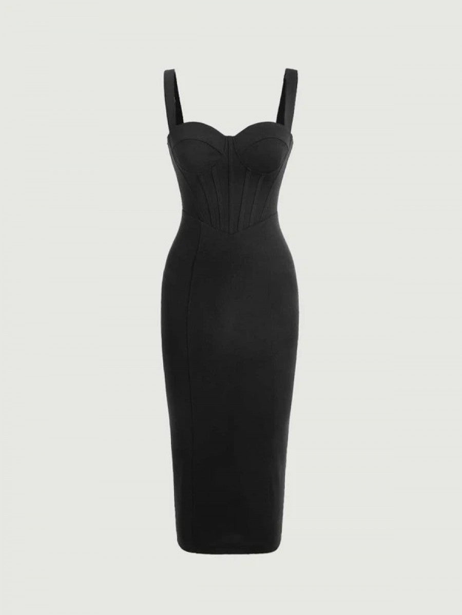 Belle Split Back Bodycon Dress