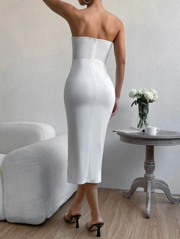 BAE Split Thigh Tube Dres