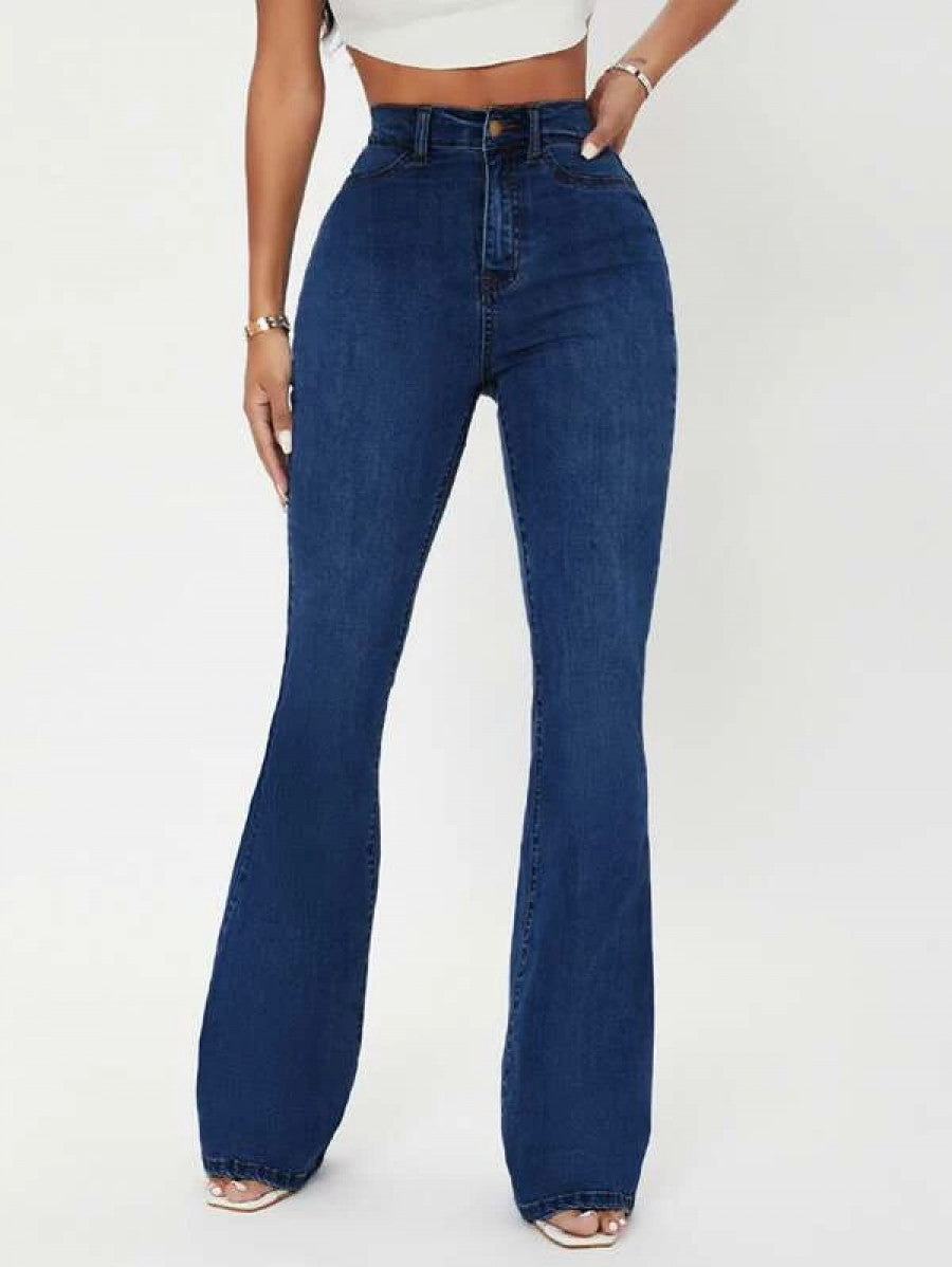 SXY Curvy High Waist Flare Leg Jeans