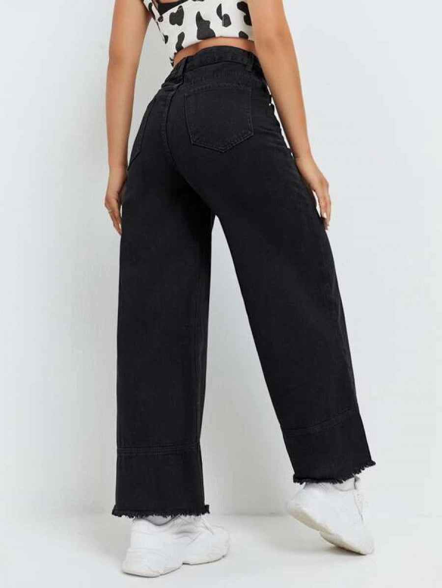 High Waist Wide Leg Jeans