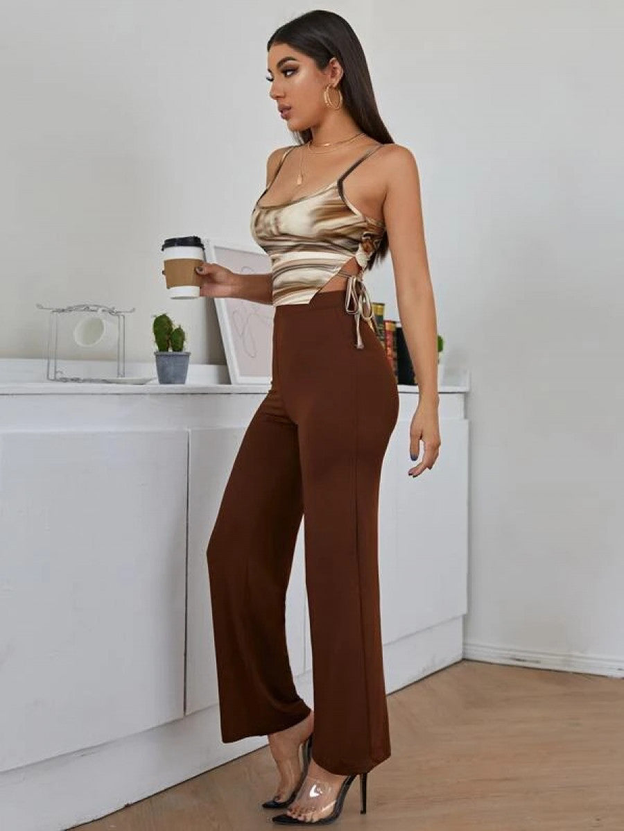 Tie Side Cami Top With Pants